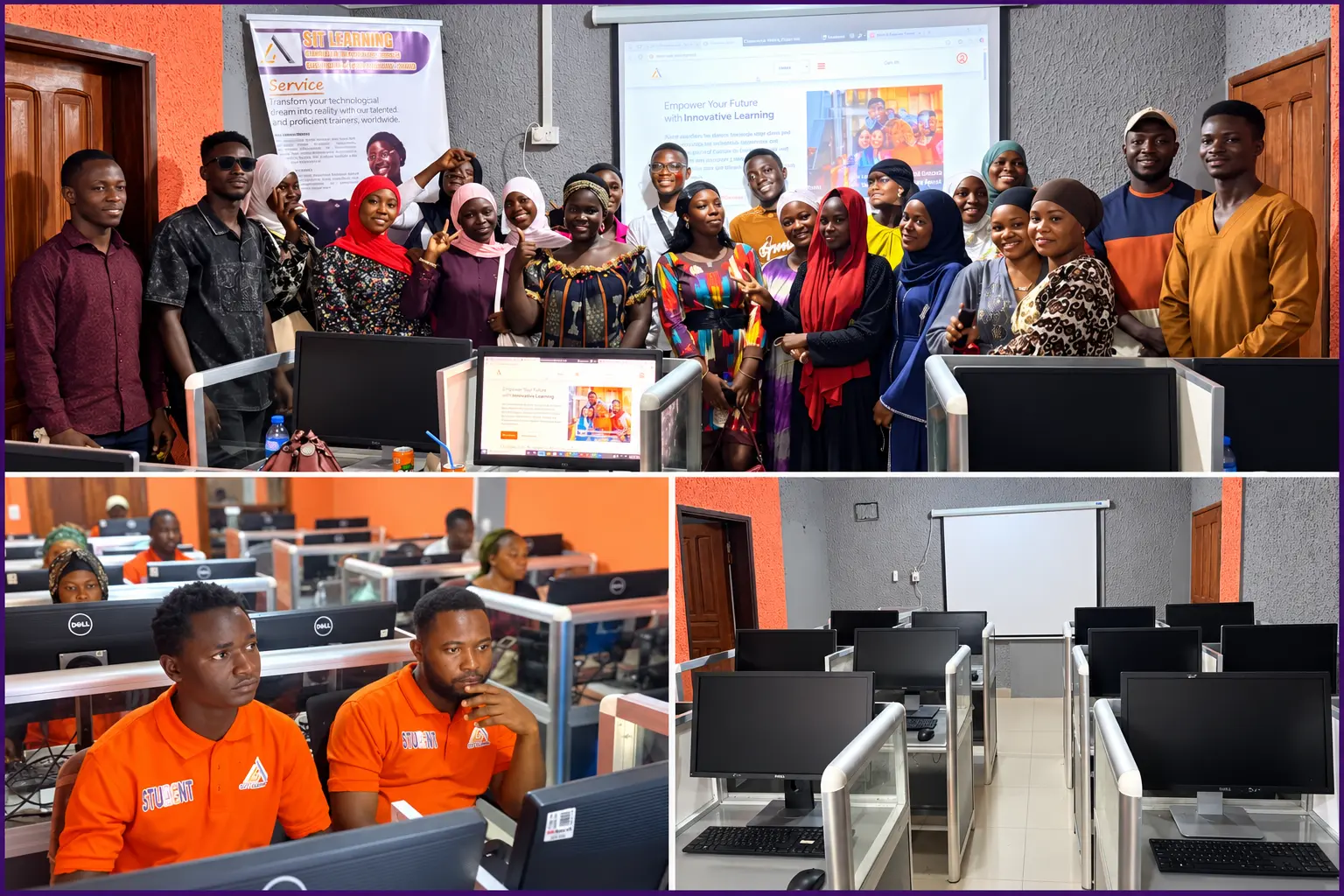 Learners and classrooms at SIT Learning in Monrovia
