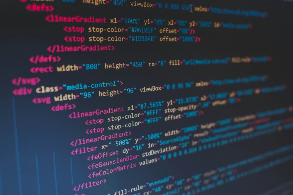 Programming code displayed on a computer screen.